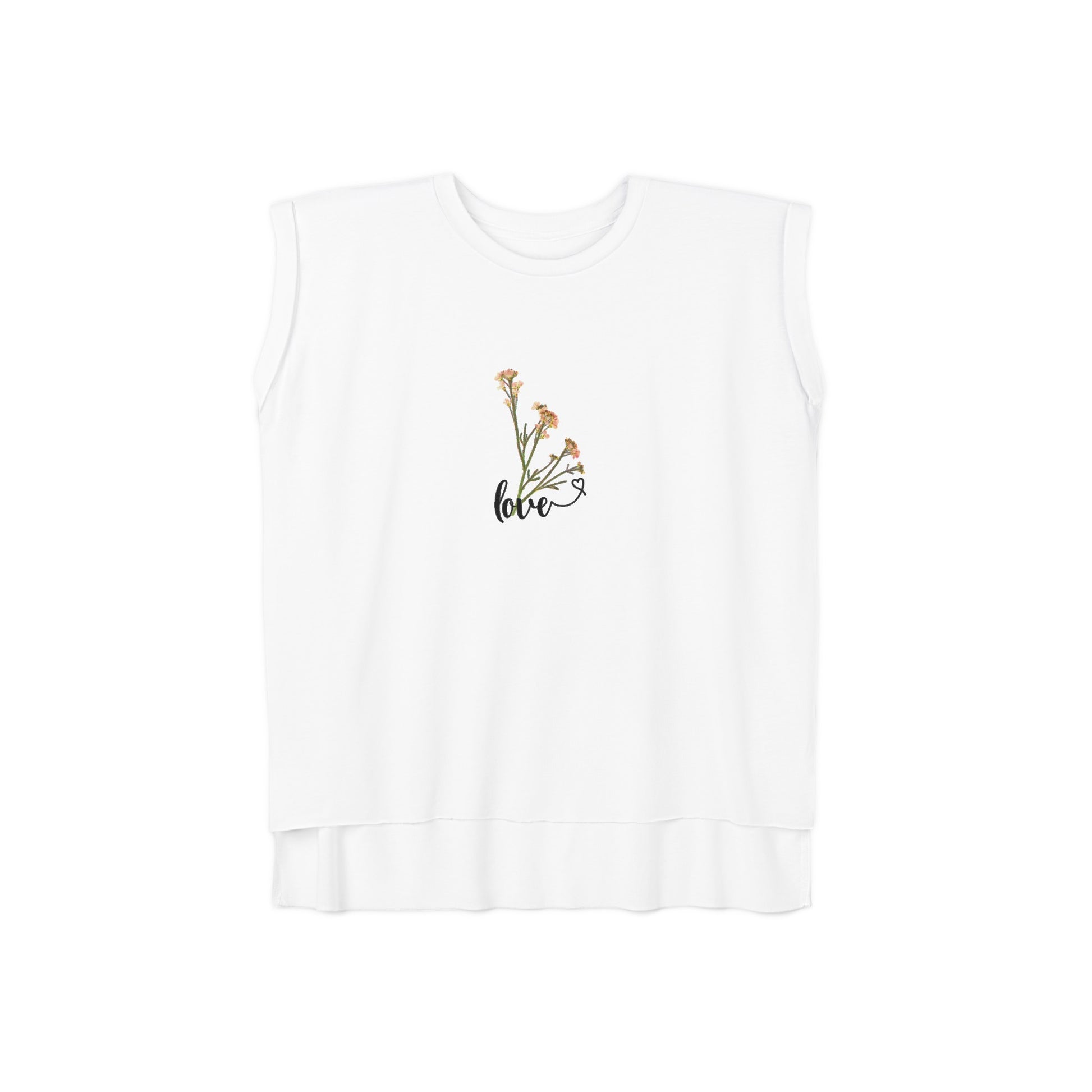 Women’s Flowy Rolled Cuffs Muscle Tee