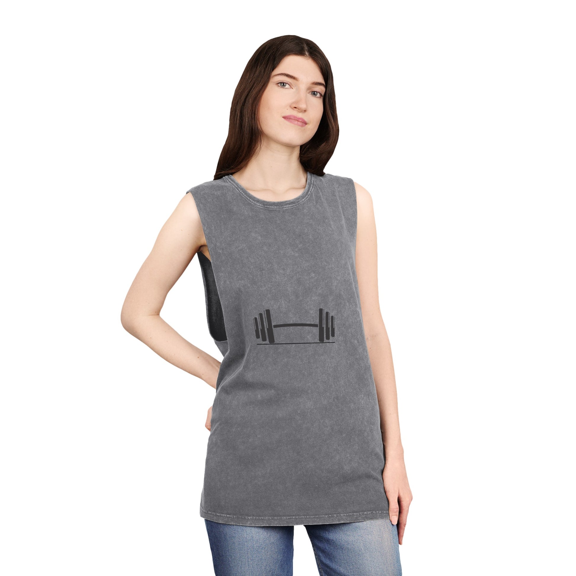 Unisex Stonewash Tank Top For Gym